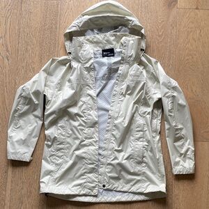 Marmot Off-White Rain  Jacket with Embroidered Logo